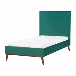 Bed Velvet BAYONNE 90 x 200 cm (EU Single) Green