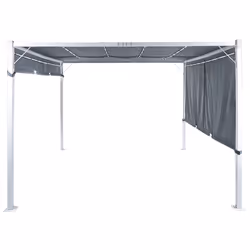Gazebo LED PARGA Metal 310 cm 310 cm Grey - Additional view 4
