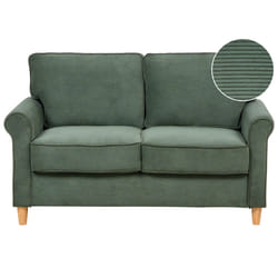 Sofa RONNEBY Corduroy Dark Green 2 Seater