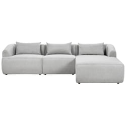 Corner Sofa SVANSELE Fabric Grey 3 Seater Left Hand