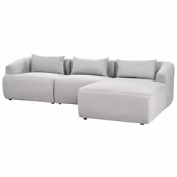 Corner Sofa SVANSELE Fabric Grey 3 Seater Left Hand