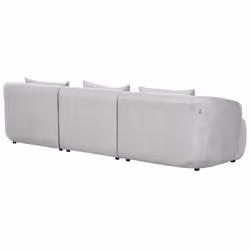 Corner Sofa SVANSELE Fabric Grey 3 Seater Left Hand