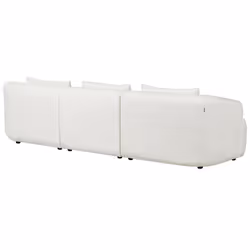 Corner Sofa SVANSELE Boucle Off-White 3 Seater Left Hand