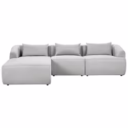 Corner Sofa SVANSELE Fabric Light Grey 3 Seater Right Hand