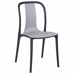 Set of 4 Garden Chairs SPEZIA Grey