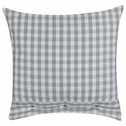 Set of 2 Decorative Cushions TALYA 45 x 45 cm Mint Green Checked
