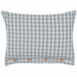 Set of 2 Decorative Cushions TALYA 40 x 60 cm Mint Green Checked