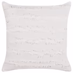Set of 2 Decorative Cushions MAKNEH Cotton 45 x 45 cm White Solid - Additional view 5