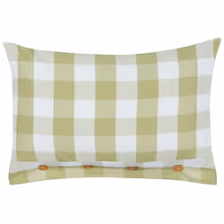 Throw Cushion TAMNINE 40 x 60 cm Light Green Checked
