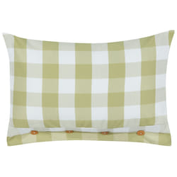 Throw Cushion TAMNINE 40 x 60 cm Light Green Checked