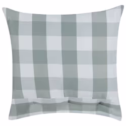 Set of 2 Decorative Cushions TAMNINE 45 x 45 cm Mint Green Checked