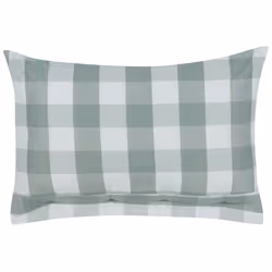 Set of 2 Decorative Cushions TAMNINE 40 x 60 cm Mint Green Checked