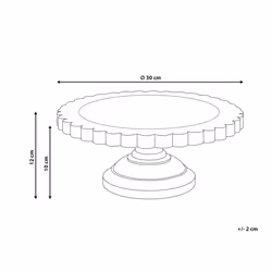 Cake Stand MEMFIS Mango Wood Light Brown