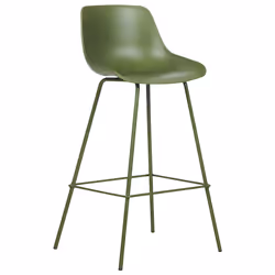 Set of 2 Bar Chairs EMMET Green