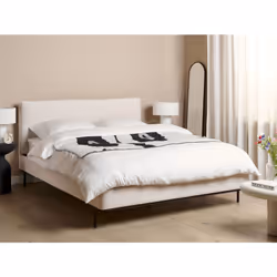 Bed Fabric CORIO 160 x 200 cm (EU King Size) Cream