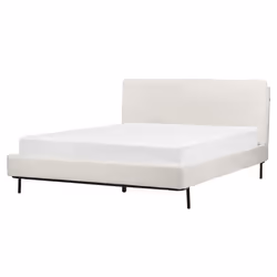 Bed Boucle CORIO 160 x 200 cm (EU King Size) Off-White