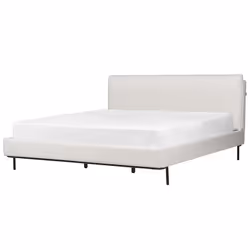 Bed Boucle CORIO 180 x 200 cm (EU Super King) Off-White