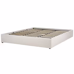 Ottoman Bed Fabric DINAN 180 x 200 cm (EU Super King) Light Beige