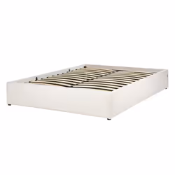 Ottoman Bed Boucle DINAN 140 x 200 cm (EU Double) Off-White