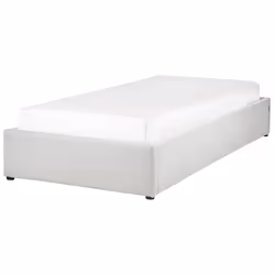 Fabric EU Single Size Ottoman Bed Light Grey DINAN