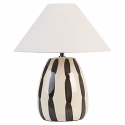 Table Lamp LUCHETTI Ceramic Black/ White