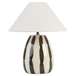 Table Lamp LUCHETTI Ceramic Black/ White