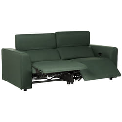 Electric Recliner Sofa ULVEN Fabric Dark Green with USB Port 2 Seater