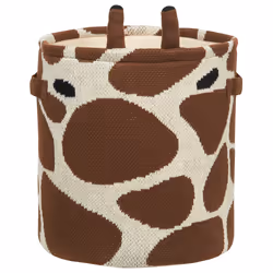 Set of 2 Cotton Baskets Beige and Brown POMANG