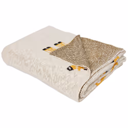 Blanket CHILARI Cotton 130 x 170 cm Beige