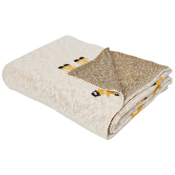 Blanket CHILARI Cotton 130 x 170 cm Beige