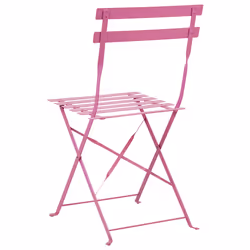 Bistro Set Folding FIORI Metal Pink