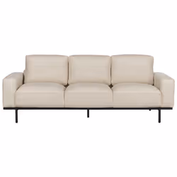 3 Seater Fabric Sofa Cream Beige SOVIK