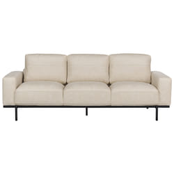 3 Seater Fabric Sofa Cream Beige SOVIK