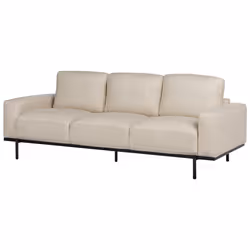 3 Seater Fabric Sofa Cream Beige SOVIK
