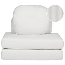 Single Sofa Bed OLDEN Corduroy Off-White