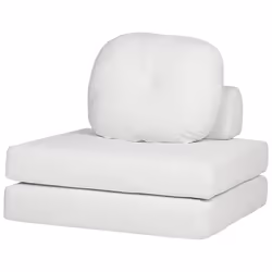 Single Sofa Bed OLDEN Corduroy Off-White - Additional view 4