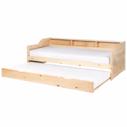Trundle Bed Pine Wood EDERN 90 x 200 cm (EU Single) Light Brown