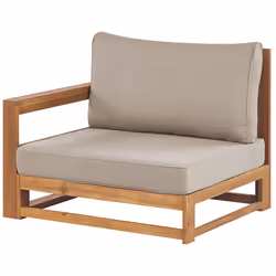 Garden Sofa 3 Seater TIMOR Modular Certified Acacia Wood Light Brown