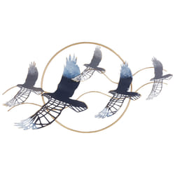 Wall Decor Bird TELLURIUM Metal 50 cm Gold