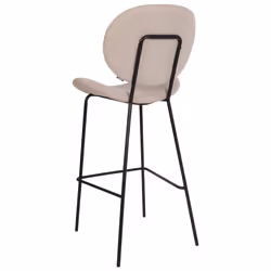 Set of 2 Bar Chairs LUANA Boucle Light Beige - Additional view 5
