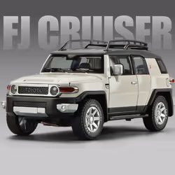 1:24 Toyota FJ Cruiser Alloy Car Model Die-cast Toy Metal Off-road Vehicle Car Model Simulation Sound and Light Children's To ...