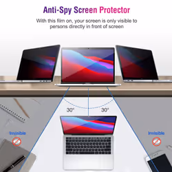 ProCase Privacy Screen Protector  Anti-Spy Tempered Glass Tinted Screen Film Guard for MacBook Air 13 2020 2019 2018 / MacBook Pro 13 2022 2