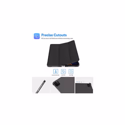 Smart Case for iPad Pro 12.9 2022 2021 2020 2018(6th/5th/4th/3rd Generation), Slim Hard Shell Lightweight Protective Cover with Auto Wake/Sleep -Black