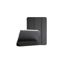 for iPad Air 5th Generation 2022 / iPad Air 4th Generation 2020, 10.9 Inch Slim Stand Hard Back Shell Smart Cover [Support Pencil 2 Charging] -Black