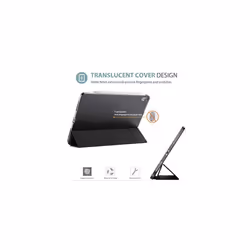 for iPad Air 5th Generation 2022 / iPad Air 4th Generation 2020, 10.9 Inch Slim Stand Hard Back Shell Smart Cover [Support Pencil 2 Charging] -Black