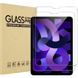 2 Pack for iPad Air 5th 2022 / iPad Air 4th 2020 / iPad Pro 11 4th 2022/ 3rd 2021/ 2nd 2020/ 1st 2018 Screen Protector, Tempered Glass for 10.9 iPad