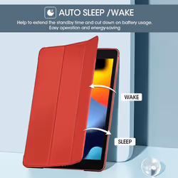 for iPad 9th Generation 2021/ iPad 8th Generation 2020/ iPad 7th Generation 2019 Case, iPad Cover 9th Generation 10.2 iPad Case âRed