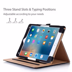 iPad Pro 9.7 Case - ProCase Leather Stand Folio Folding Smart Cover for Apple iPad Pro 9.7 Inch 2016 (A1673 A1674 A1675), Auto Sleep Wake, with...