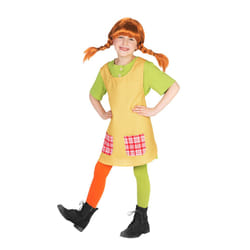) Pippi Longstocking costume for girls - 9-10 years (134-140 cm