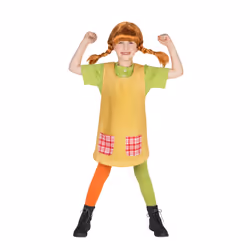 ) Pippi Longstocking costume for girls - 9-10 years (134-140 cm